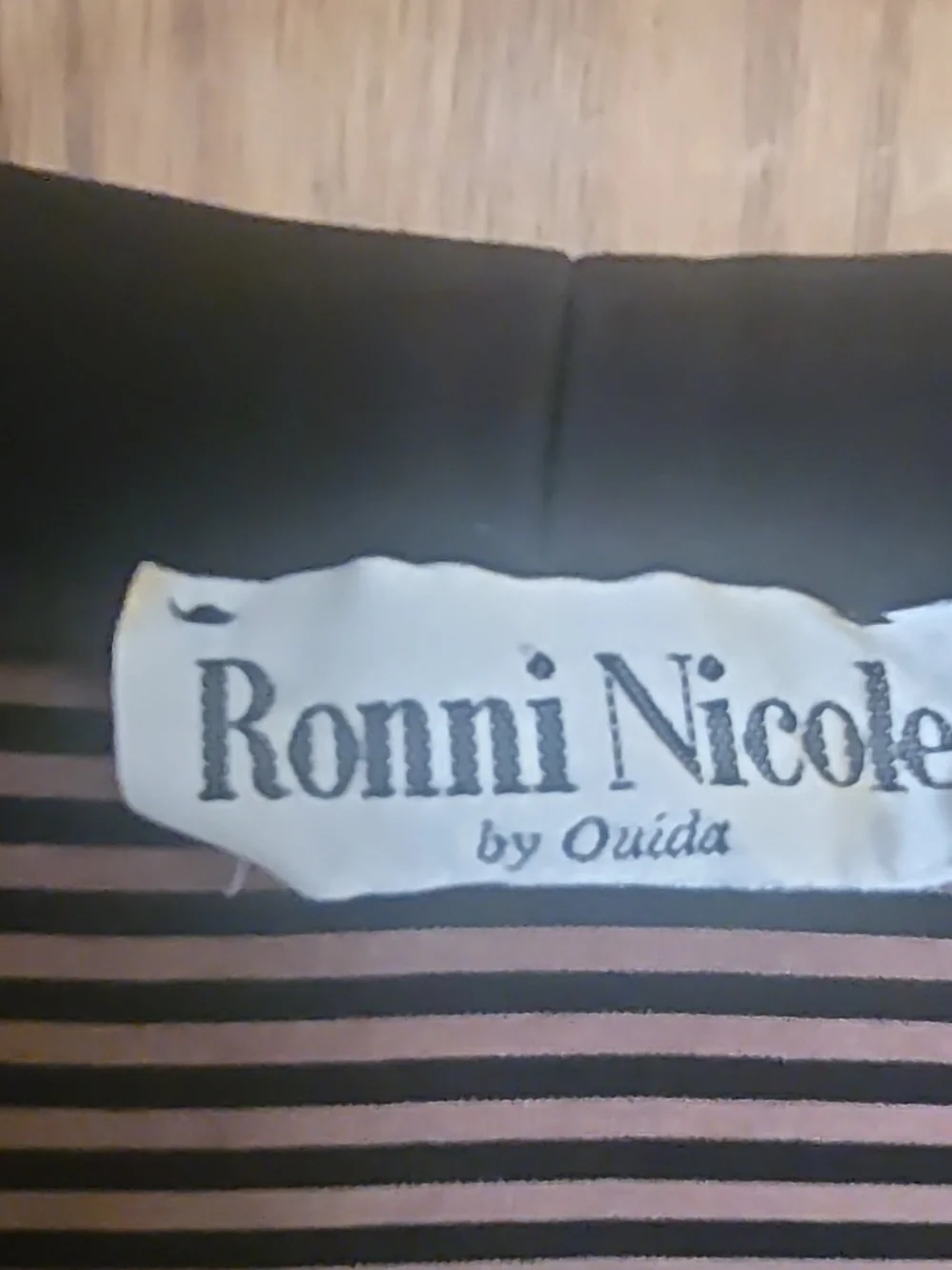 Ronni Nicole Striped Short Sleeve Cardigan - Brown & Black - Picture 4 of 4